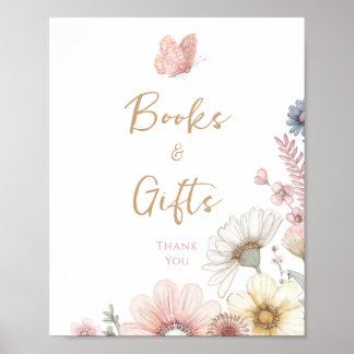 Butterfly Floral Baby shower Poster
