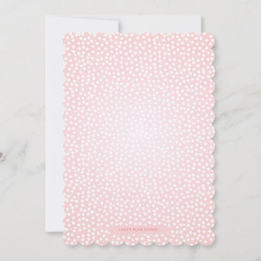 Butterfly Floral Baptism Invitation Kaart (Achterkant)