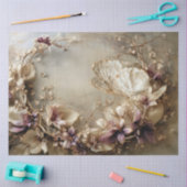 Butterfly & Floral, Botanical Oval Arrangement Tissuepapier (Craft)