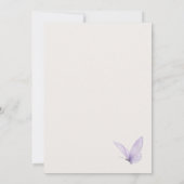 Butterfly Floral Bridal Shower Kaart (Achterkant)