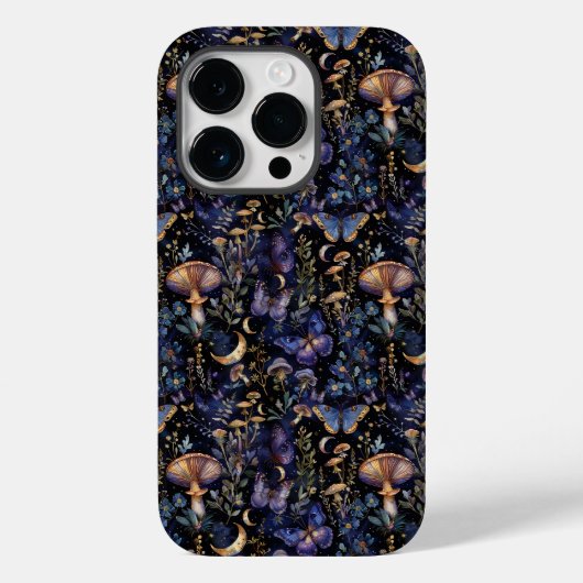 Butterfly Floral Celestial Mystical Pattern Case-Mate iPhone Case (Achterkant)