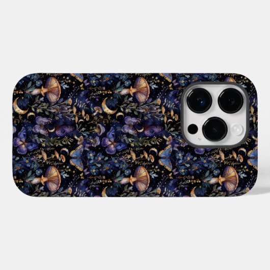 Butterfly Floral Celestial Mystical Pattern Case-Mate iPhone Case (Achterkant (horizontaal))