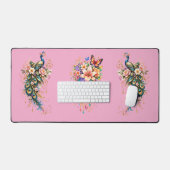 Butterfly & Floral Fantasy Desk Mat (Keyboard & Muis)