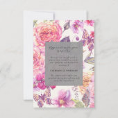 Butterfly Floral Foto Sympathy Begrafenismonument Bedankkaart (Voorkant)