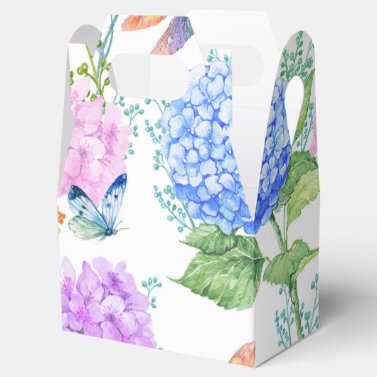 Butterfly Floral Garden Favor Box Bedankdoosjes (Geopend)