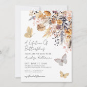 Butterfly Floral Herfst Vrijgezellenfeest Kaart (Voorkant)