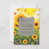 Butterfly Floral Memorial Foto Sympathy Funeral Bedankkaart (Voorkant)