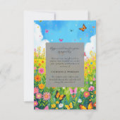 Butterfly Floral Memorial Foto Sympathy Funeral Bedankkaart (Voorkant)