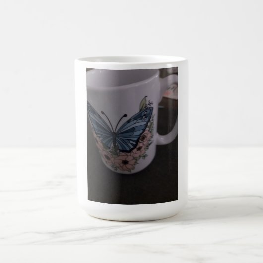 butterfly floral mug koffiemok (Center)