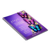 Butterfly Floral Personalized Prayer Journal Notitieboek (Rechterzijde)