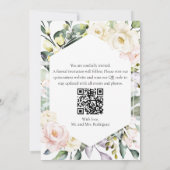 Butterfly Floral Quinceanera foto Sla de datum op Kaart (Achterkant)