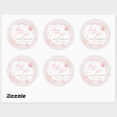 Butterfly Floral Thank You Fluttering By Ronde Sticker (Vel)