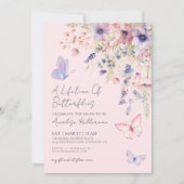 Butterfly Floral Vrijgezellenfeest Kaart (Voorkant)