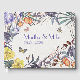 Butterfly Floral Wedding Guest Book Gastenboek