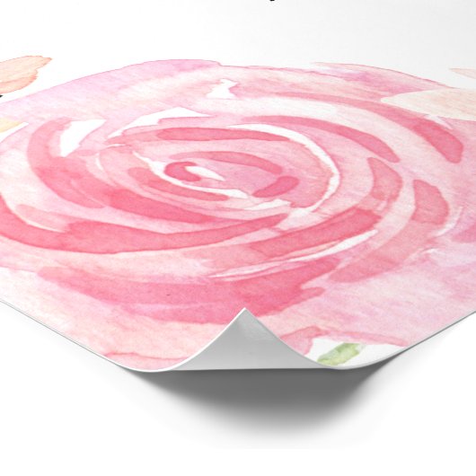 Butterfly Floral Welcome Sign Poster (Hoek)