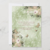 Butterfly florale tuinzoet zestien kaart (Achterkant)