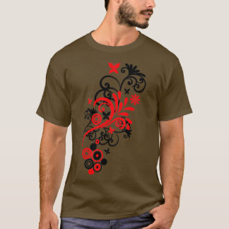 Butterfly Flourish RED T-shirt