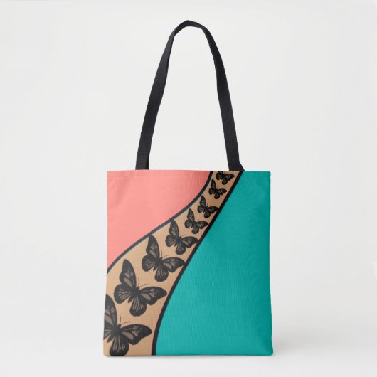Butterfly Flow Abstract Tank Top Tote Bag (Voorkant)
