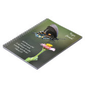 Butterfly Flower Bible Verse Prayer Journal Notitieboek (Linkerzijde)