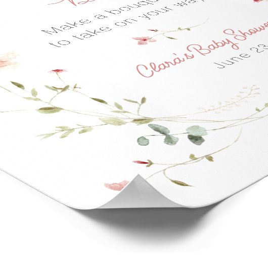 Butterfly Flower Bouquet Bar Poster (Hoek)