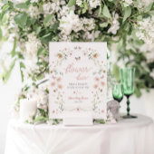 Butterfly Flower Bouquet Bar Poster