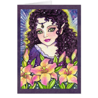 Butterfly Flower Fairy Fantasy Card van Ann Howard