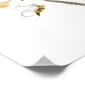 Butterfly Flower Garden Baby shower Welkomstbord Poster (Hoek)