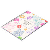 Butterfly & Flower Motivational Journal Notitieboek (Linkerzijde)