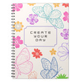 Butterfly & Flower Motivational Journal Notitieboek (Voorkant)