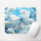 Butterfly Flower Natuur Serene Tranquil Muismat (Met muis)
