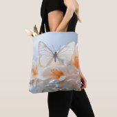 Butterfly Flower Natuur Serene Tranquil Tote Bag (Dichtbij)