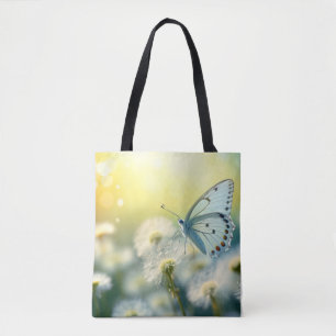 Butterfly Flower Natuur Serene Tranquil Tote Bag