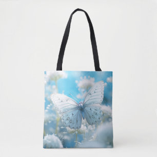Butterfly Flower Natuur Serene Tranquil Tote Bag