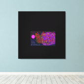 Butterfly Flower on Water Canvas Afdruk (Insitu (Houten vloer))