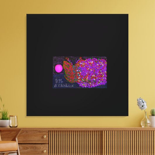 Butterfly Flower on Water Canvas Afdruk (Insitu (Woonkamer))