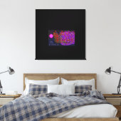 Butterfly Flower on Water Canvas Afdruk (Insitu (Slaapkamer))