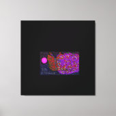 Butterfly Flower on Water Canvas Afdruk (Voorkant)