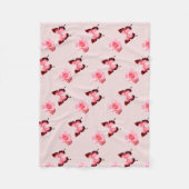 Butterfly flower ontwerp fleece deken (Voorkant)