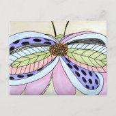 Butterfly Flower Postcard Briefkaart (Voorkant)