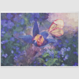 Butterfly Flowers Decoupage Tissue Paper Tissuepapier