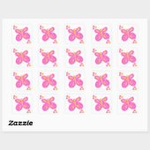 Butterfly Flowers Pinks Yellow_Fun Stickers (Vel)