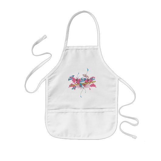 Butterfly Flute Kinder Schort (Voorkant)