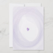 Butterfly Fluttered door Paarse Roze 1e Verjaardag Kaart (Achterkant)