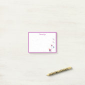 Butterfly Flutters Waterverf Ontwerp Gepersonalise Post-it® Notes (Op bureau)