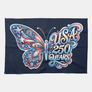 Butterfly for the USA 250th anniversary Theedoek