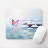 Butterfly Forest Natuur Serene Tranquil Muismat (Met muis)