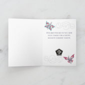 Butterfly fork Chef catering Christmas card Feestdagen Kaart (Binnen)