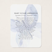 Butterfly Foto Memorial Kaart (Voorkant)