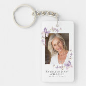 Butterfly Foto Memorial Prayer Sleutelhanger (Voorkant)