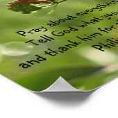 Butterfly Foto Philippians Bible Verse poster (Hoek)